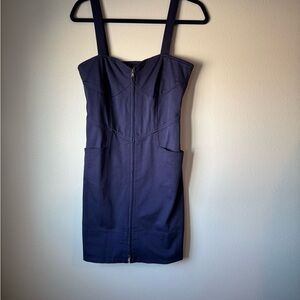Marc by Marc Jacobs Navy Zip Front Dress Size 4 NWT